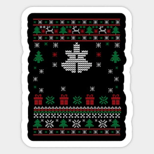 ugly sweater Sticker